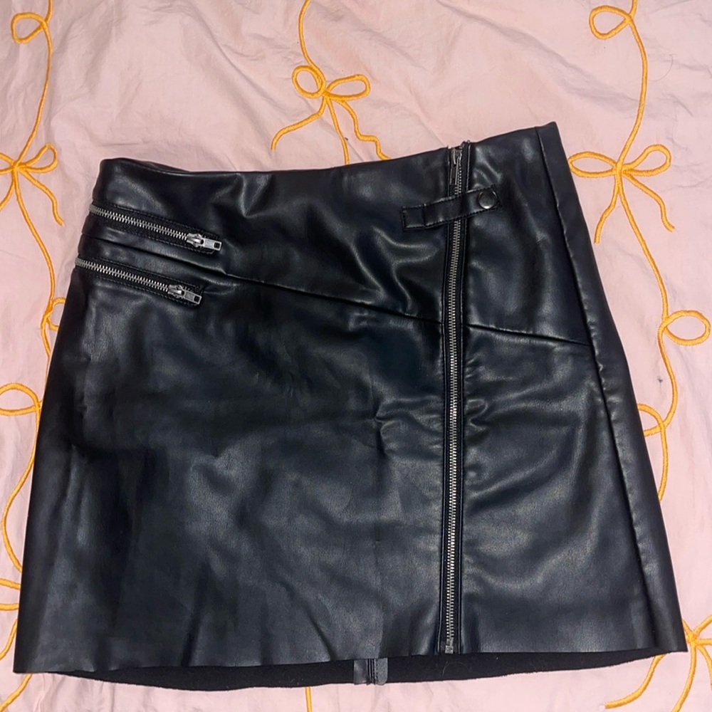 Torrid Leather mini skirt